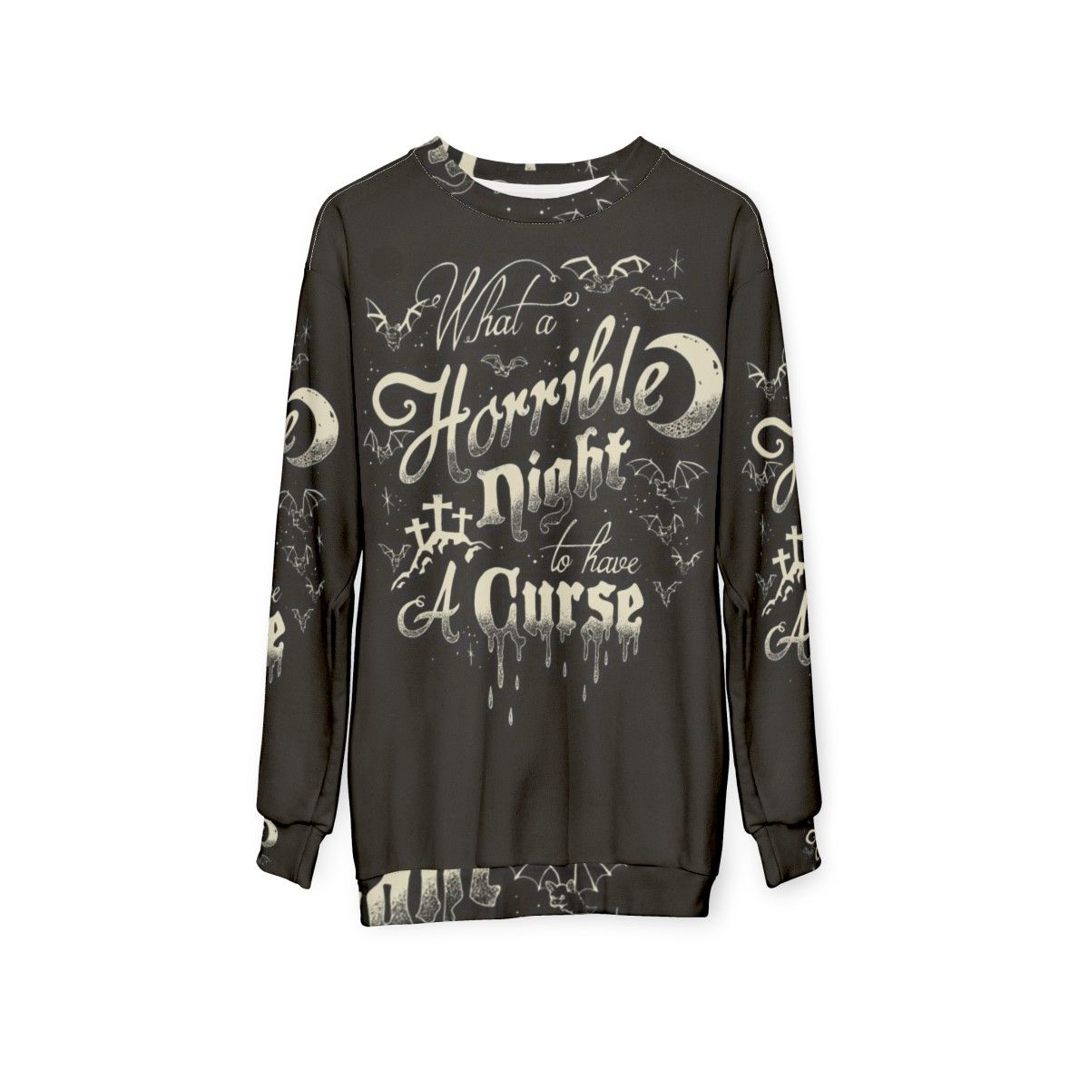 "Castlevania 'Horrible Night to Have a Curse' Sweatshirt" - hanging