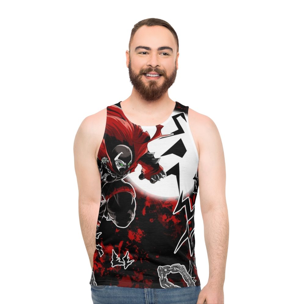 Spawn All Over Red Unisex Tank Top - men