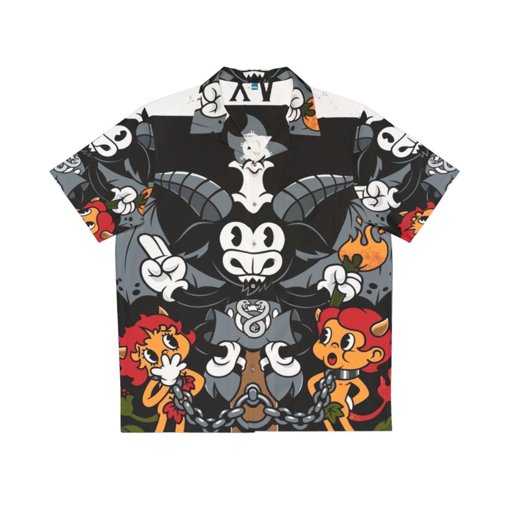 Devil Tarot Baphomet Hawaiian Shirt