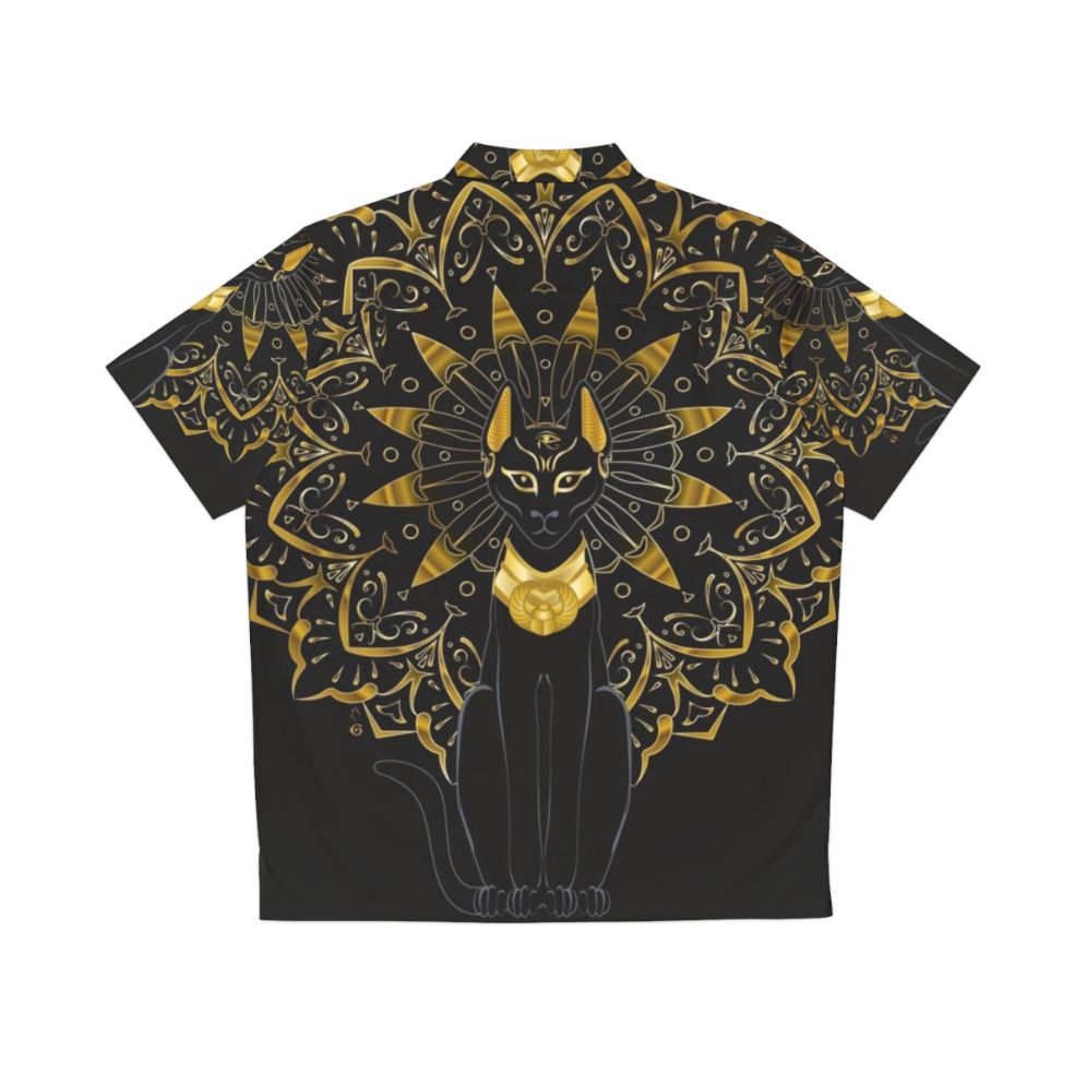 Bastet Egyptian Goddess Hawaiian Shirt - Back