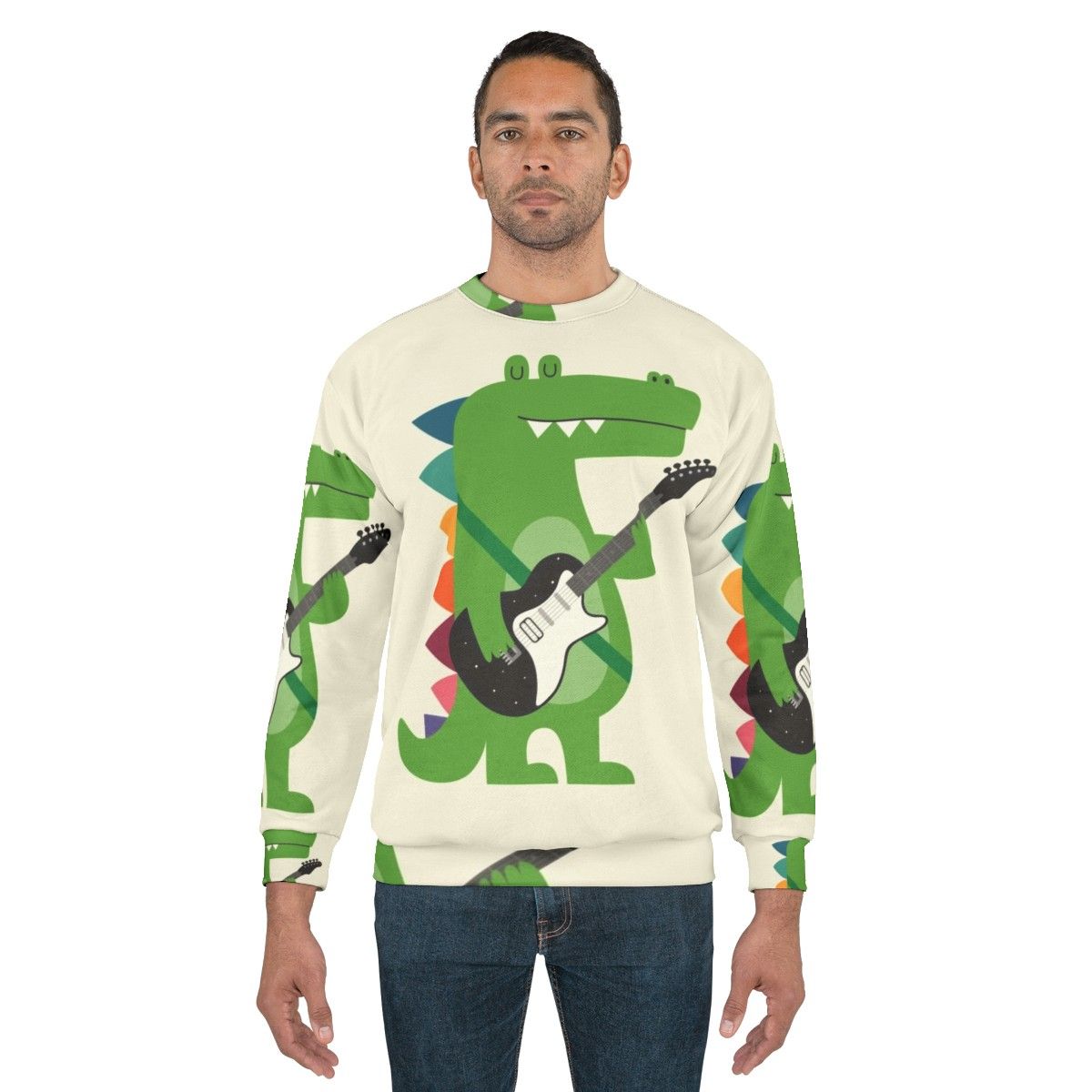 Croco Rock Sweatshirt - Punk Animal Rockstar Kids Clothes - men