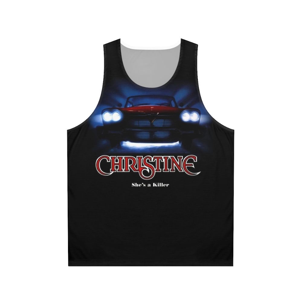 Unisex tank top featuring the classic car 'Christine' from the cult movie