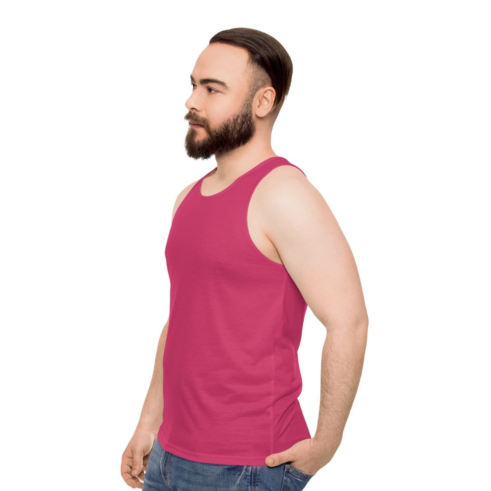 Raspberry Sorbet Unisex Tank Top - men side