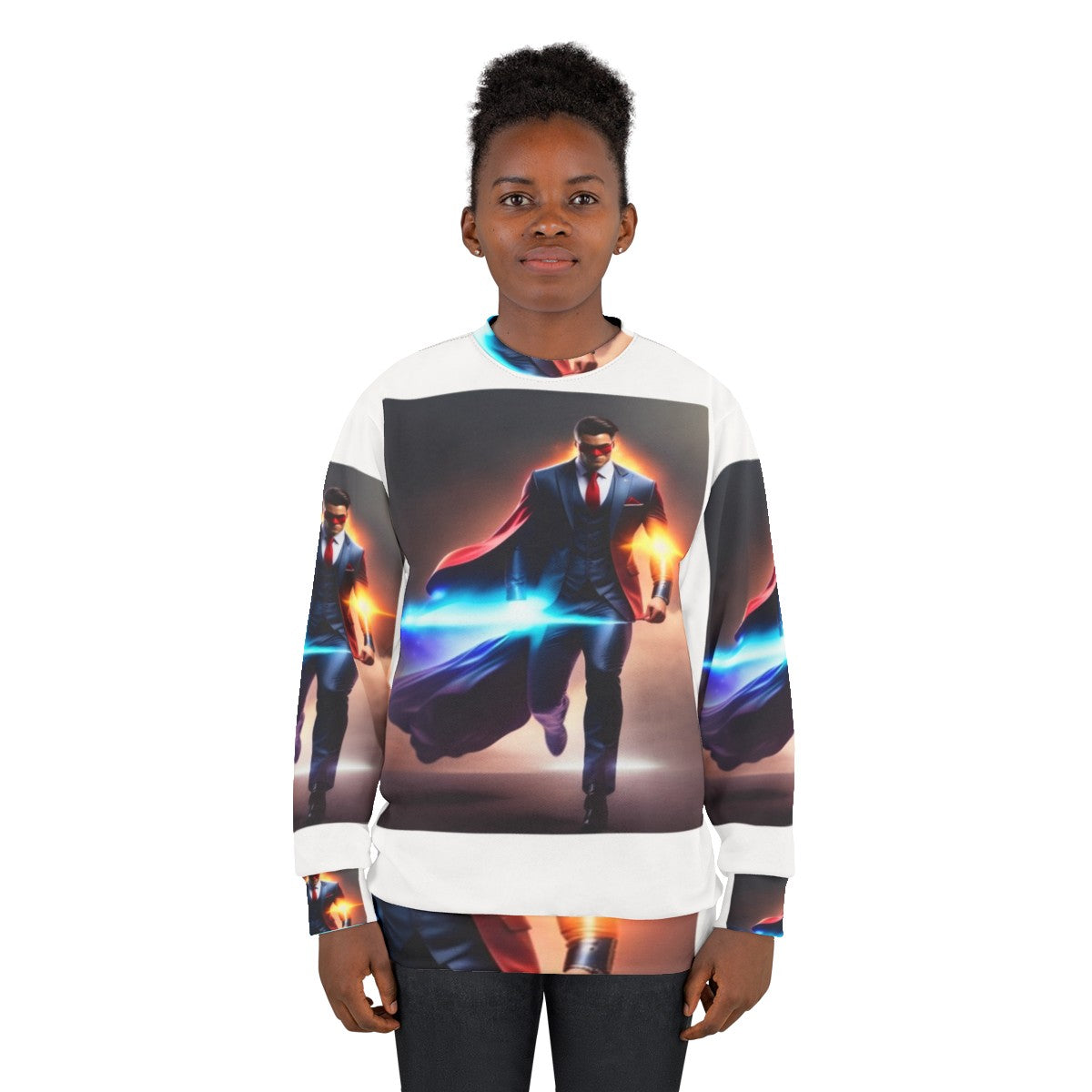 Superhero graphic sweatshirt - women