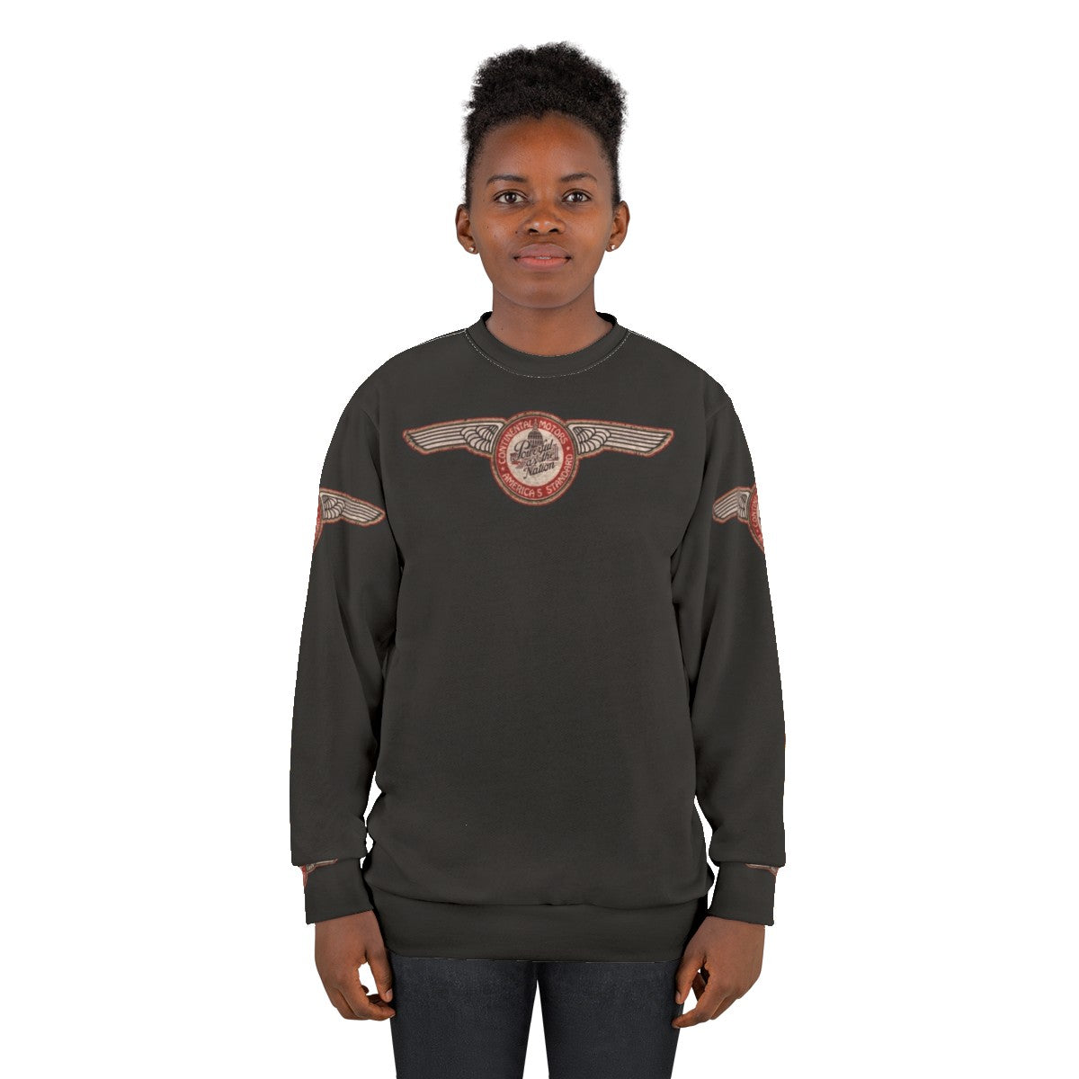 Vintage Continental Aircraft Engines USA Sweatshirt - women