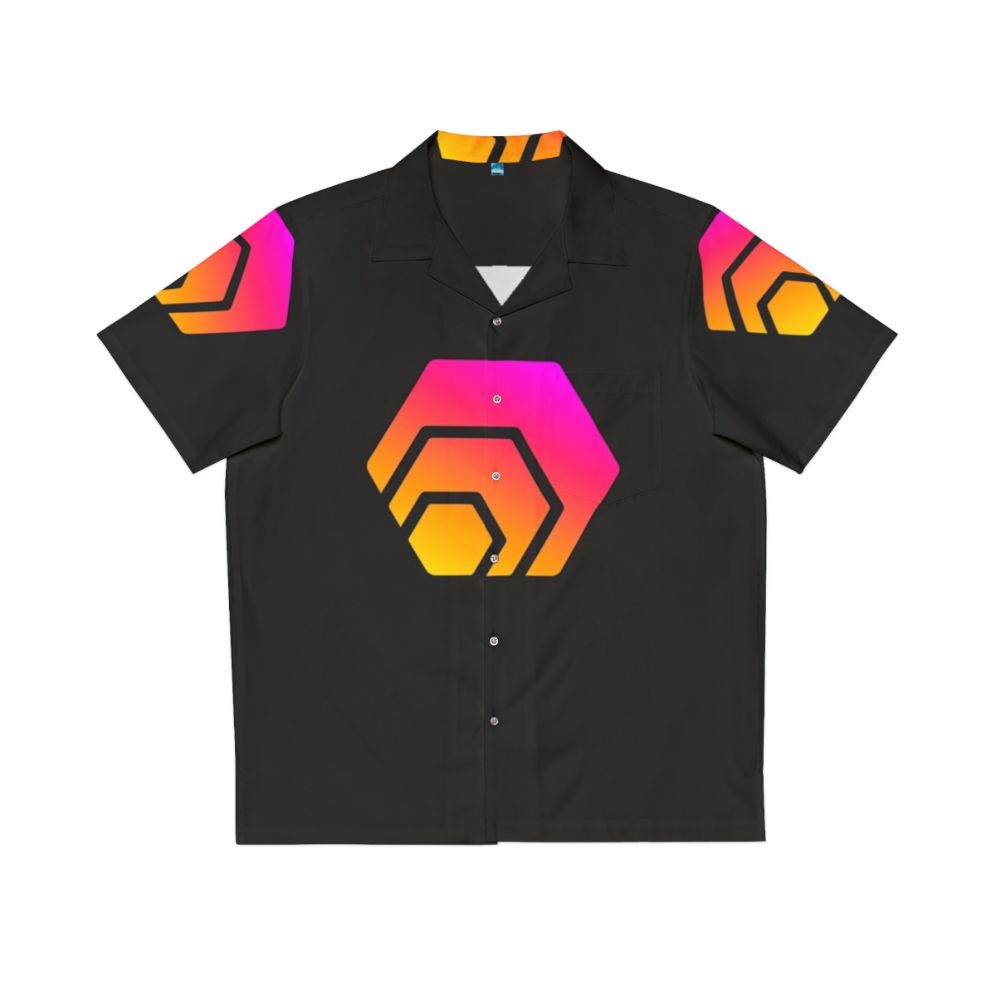 Hex Crypto Hexagon Logo Hawaiian Shirt