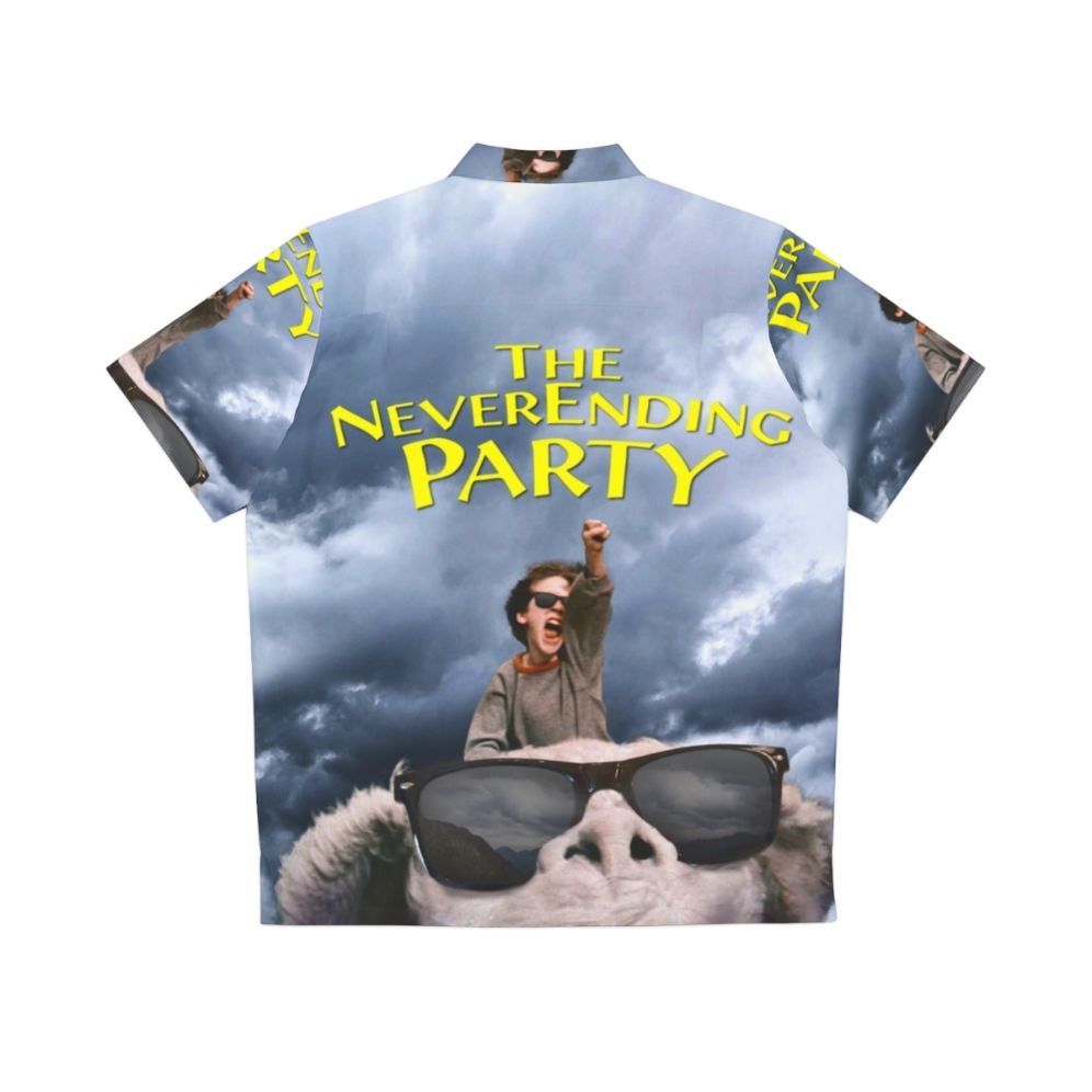 Neverending Fantasy Hawaiian Shirt with Falcor Inspired Design - Back