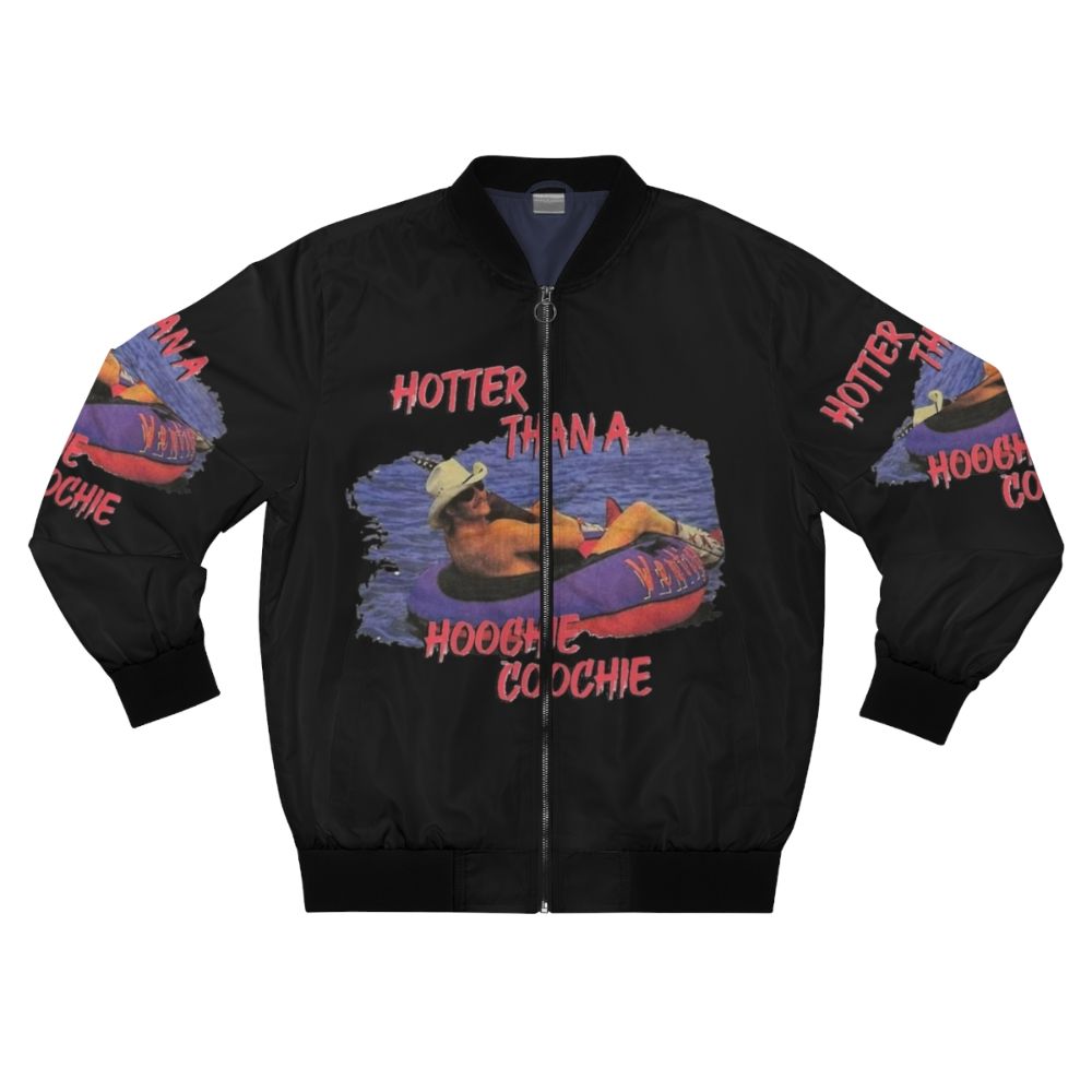 Stylish bomber jacket featuring the name "Alan Jackson" and design elements