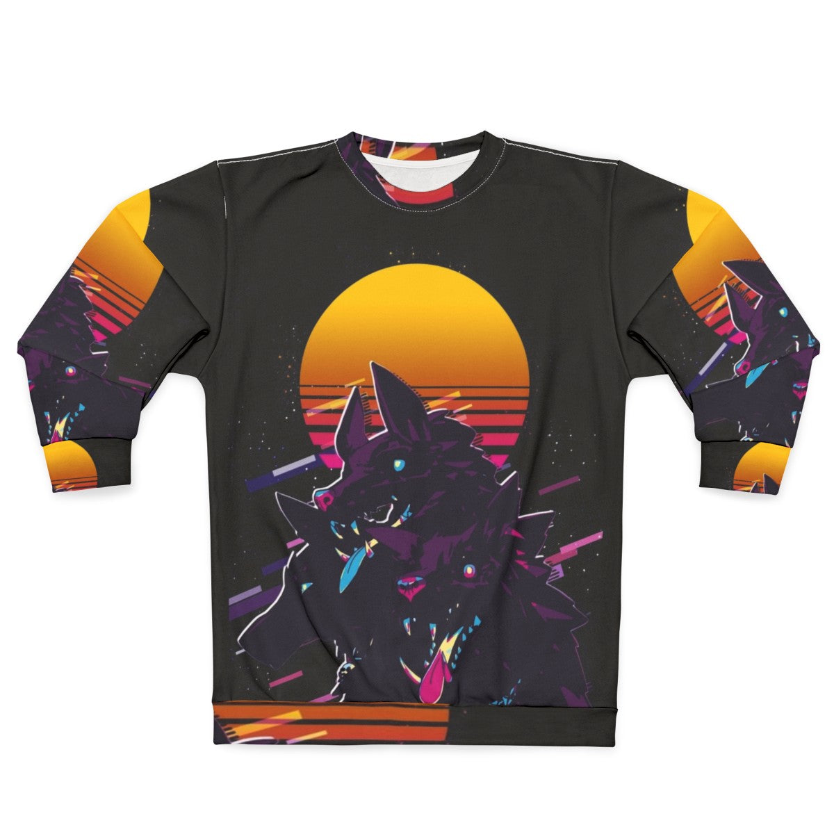 Cerberus Hades 80s Retro Sweatshirt