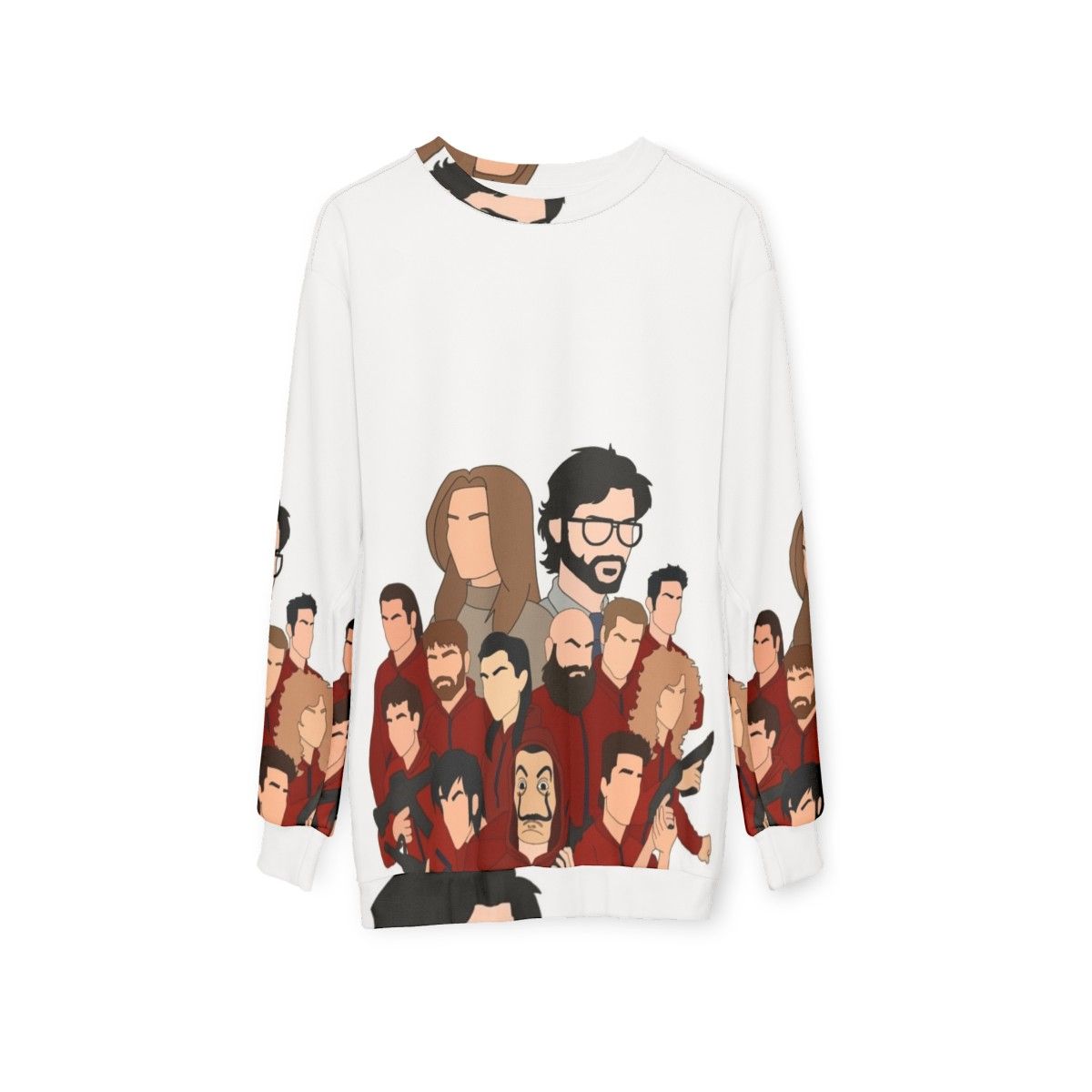 Money Heist Professor and The Cast Sweatshirt - hanging