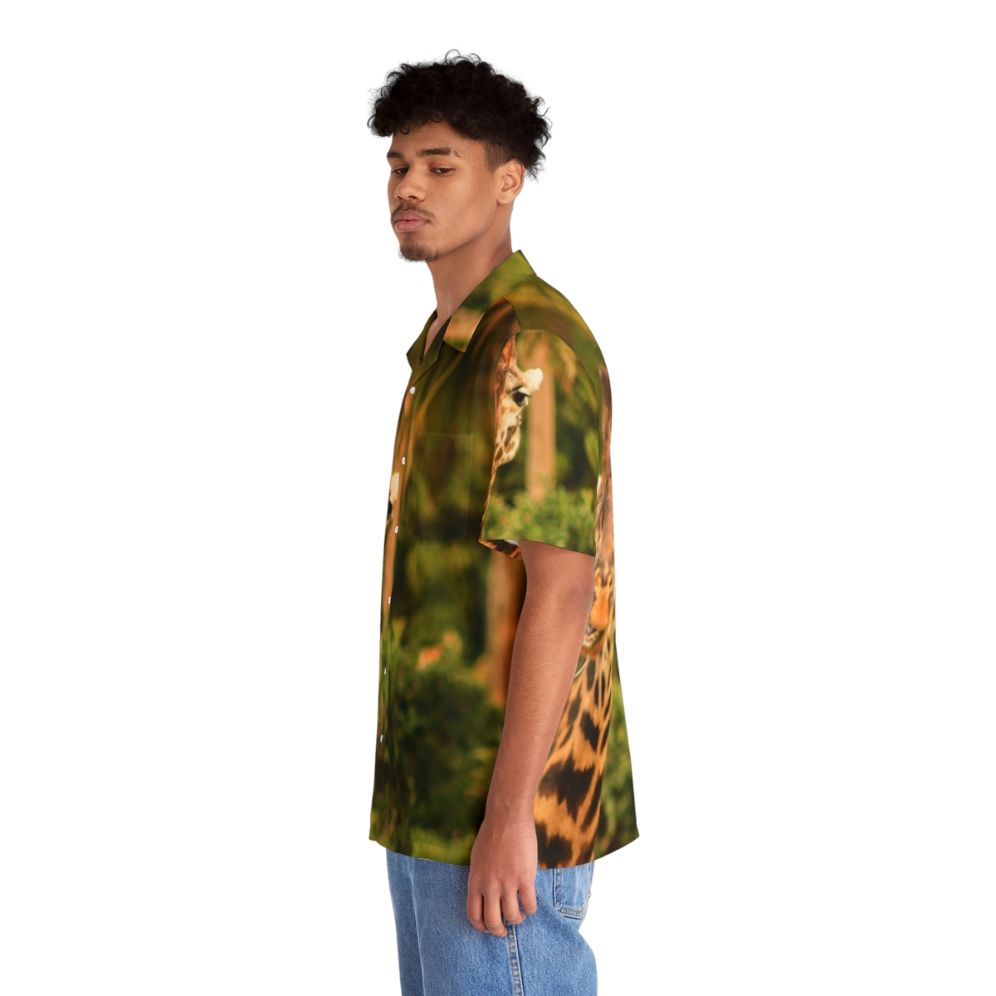 Giraffe Hawaiian shirt with "Say What" design - People Left