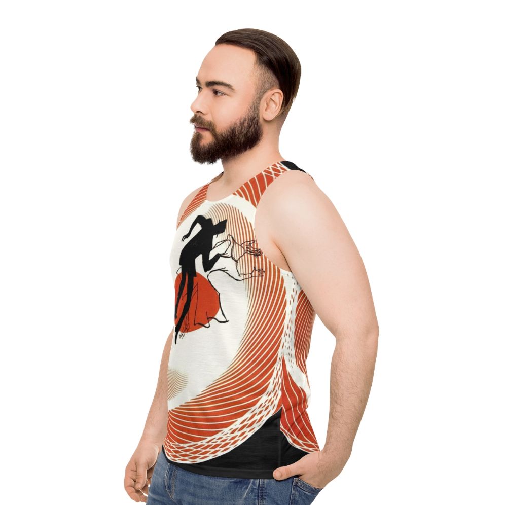 Vertigo Unisex Tank Top - men side