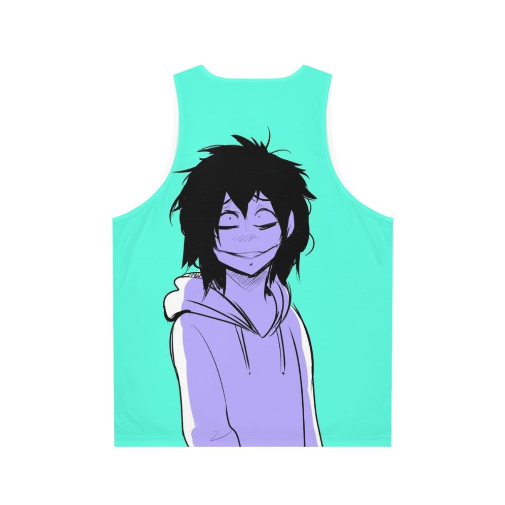 Jeff The Killer Unisex Creepypasta Tank Top - Back