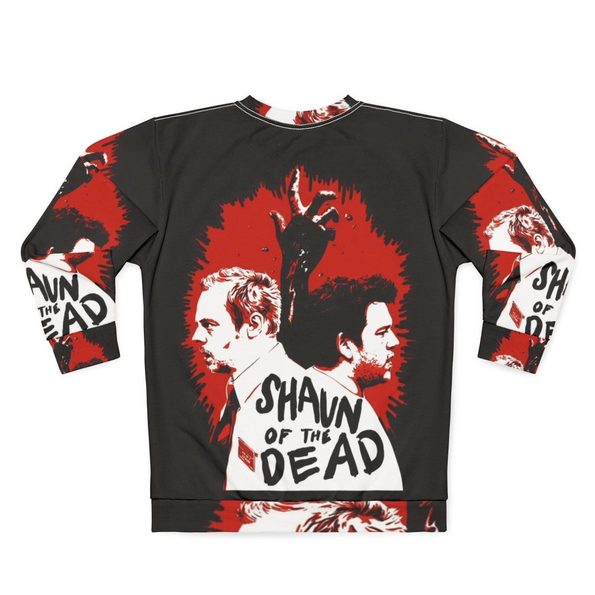 Shaun of the Dead Sweatshirt featuring movie poster design - Back