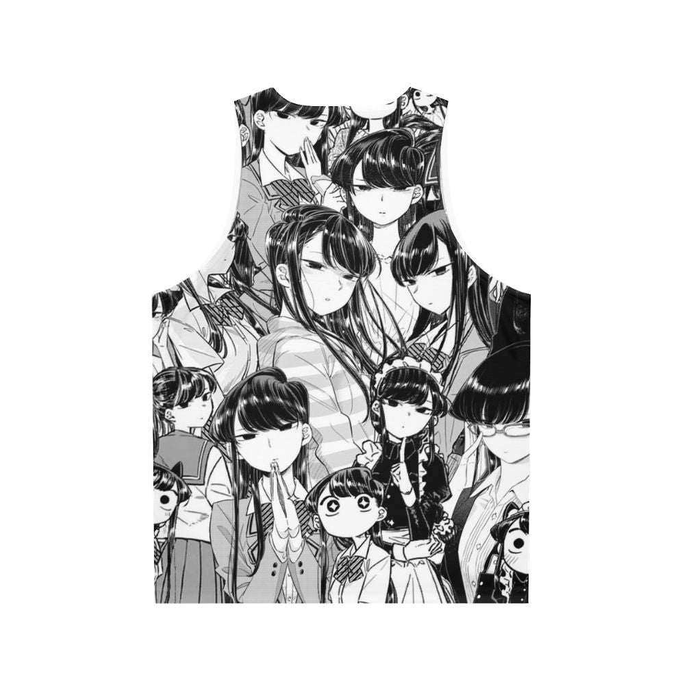 Komi the Silent Goddess Unisex Tank Top - Back