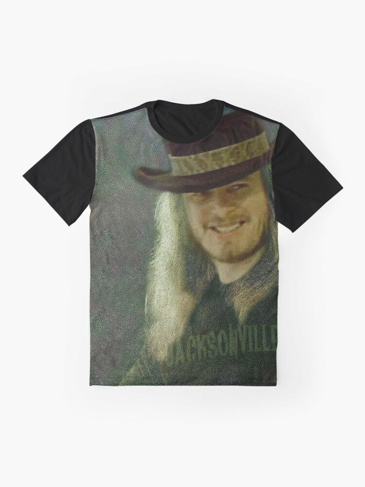 Ronnie Van Zant Lynyrd Skynyrd Graphic T-Shirt - Flat lay