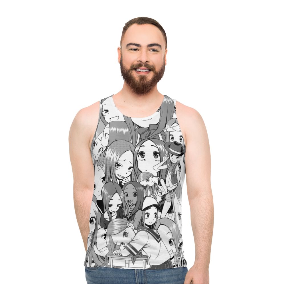 Takagi-san Smug Queen Unisex Anime Tank Top - men