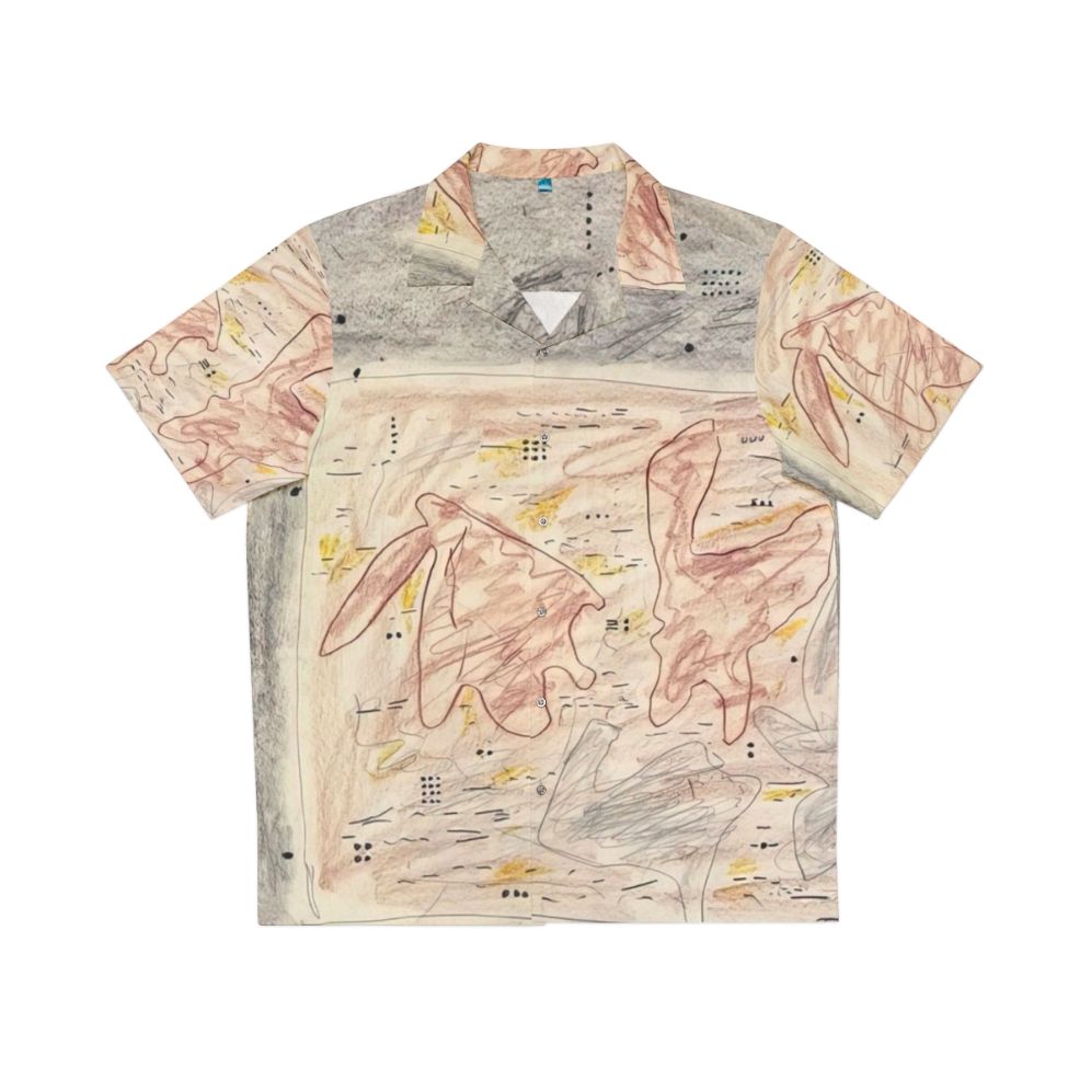 Vibrant Hawaiian shirt with colorful abstract art by Gene Davis