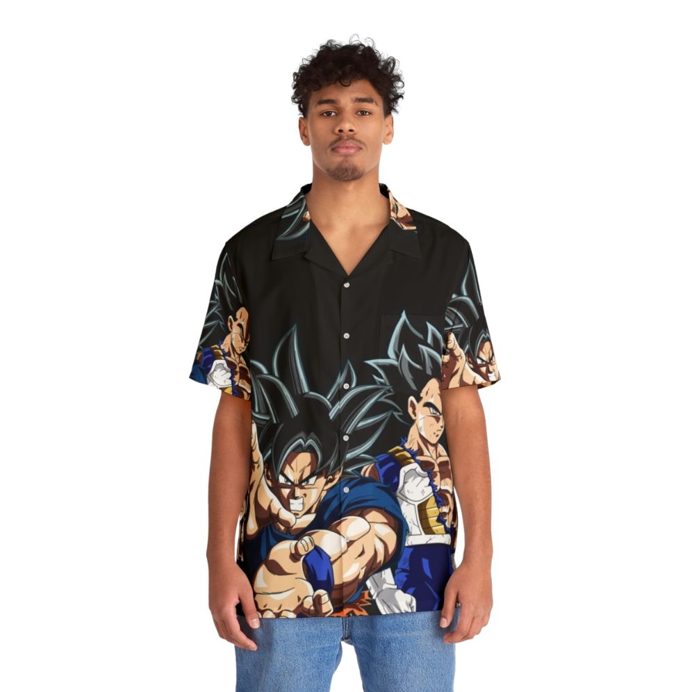 Goku and Vegeta Dragon Ball Z Hawaiian Shirt - People Front