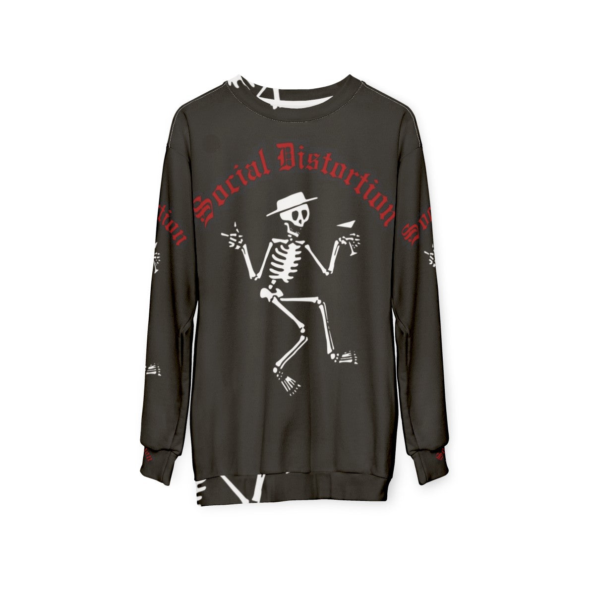 Social Distortion Punk Rock Band Sweatshirt - hanging