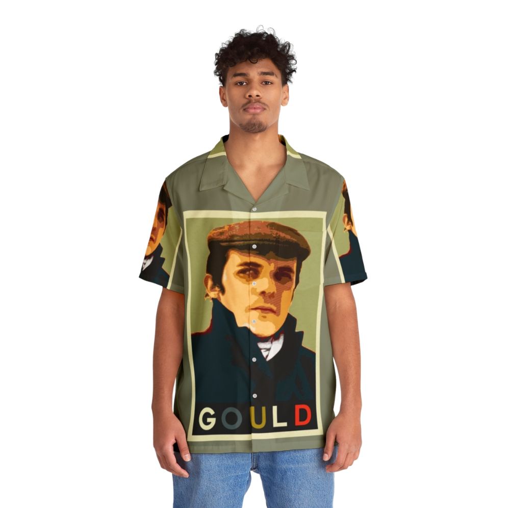 Glenn Gould inspired Hawaiian shirt with classical music theme - People Front