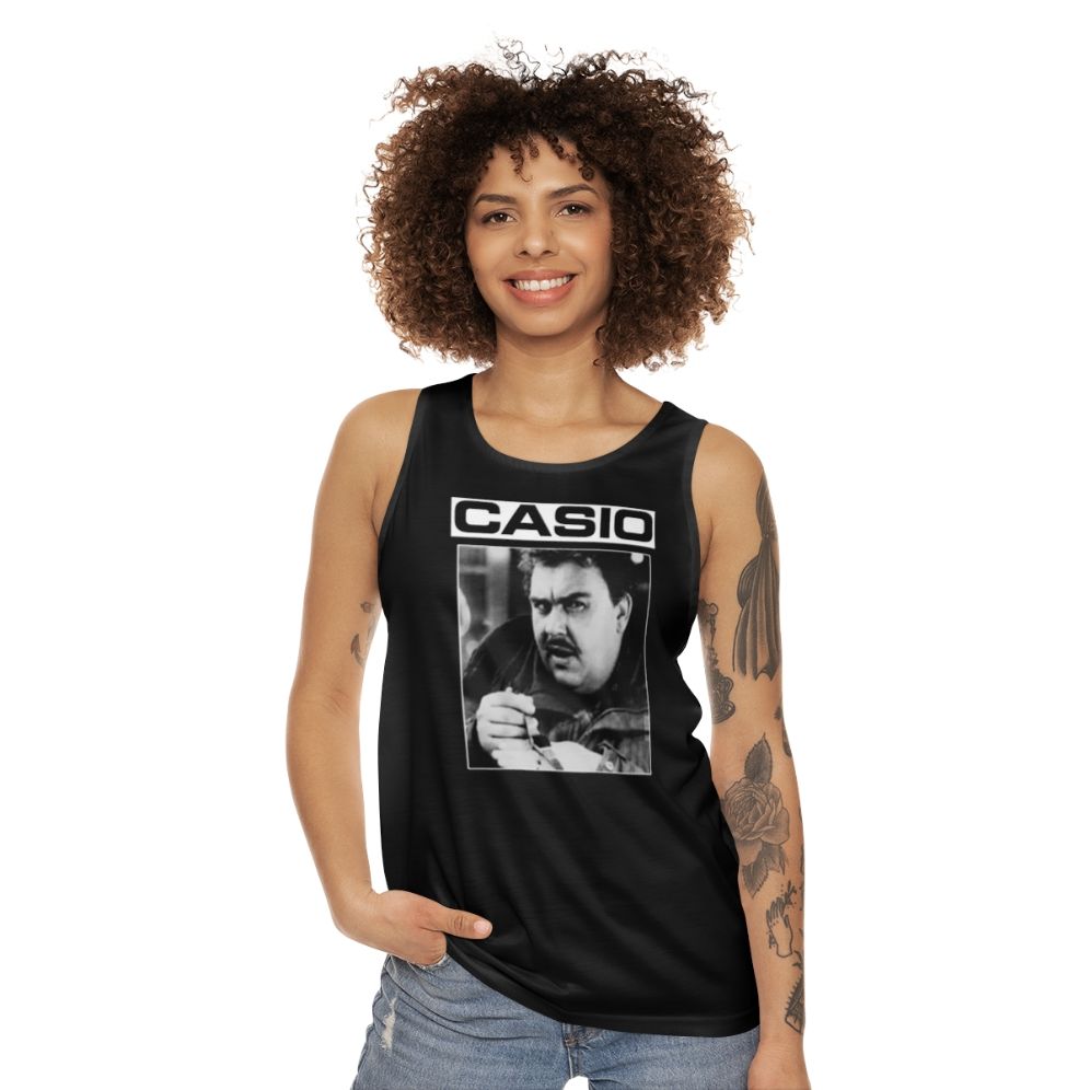 John Candy Casio 80s Comedy Tank Top - women