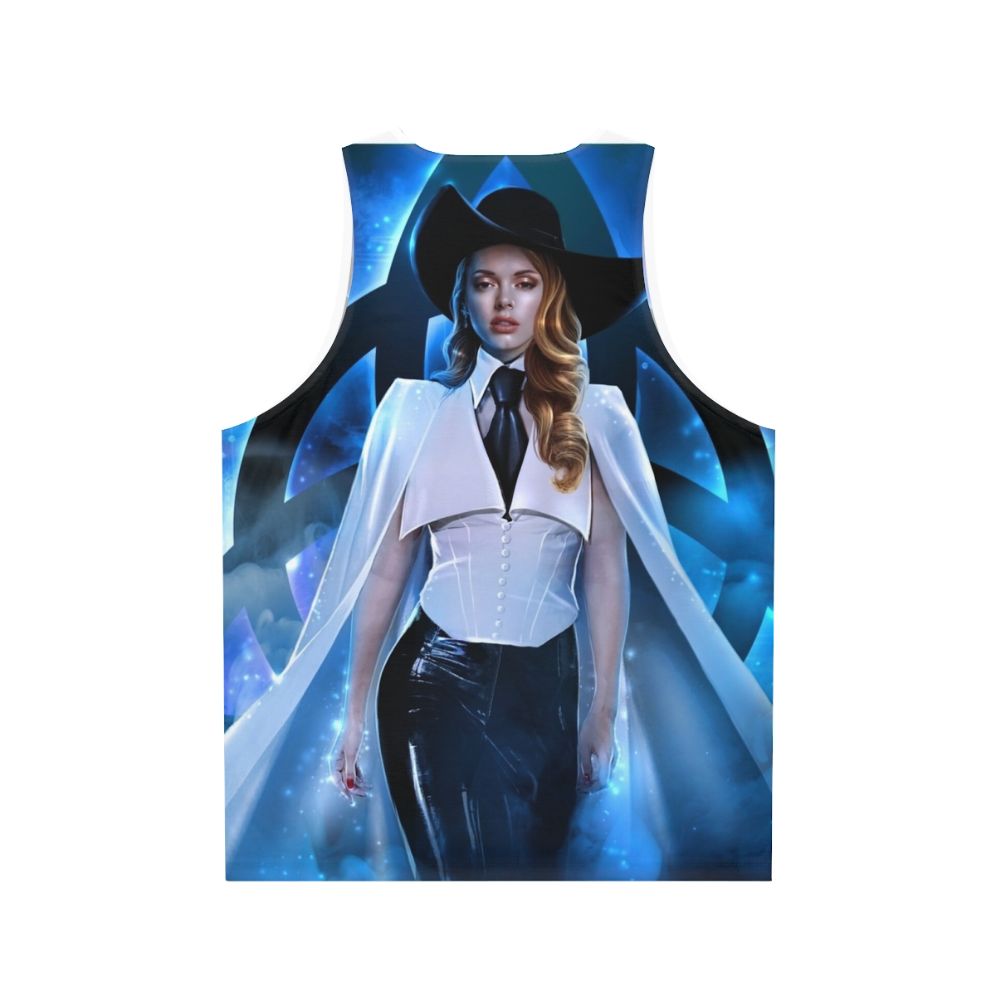 White angel unisex tank top for cosplay and fashion - Back