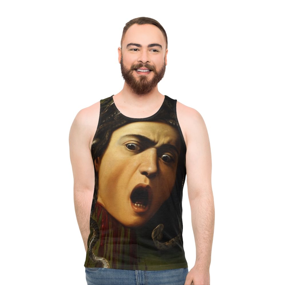 Medusa by Caravaggio Unisex Renaissance Tank Top - men