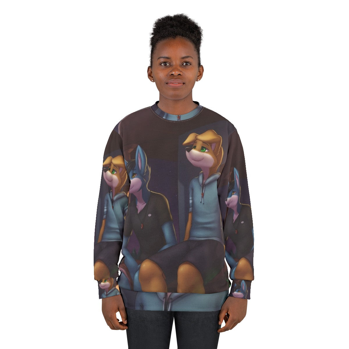 Weekend 2 Cover Art Sweatshirt featuring Zeaharu furry dog design - women