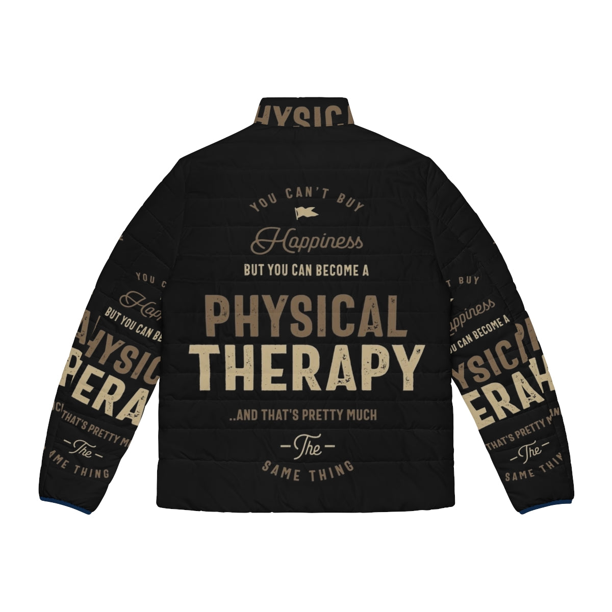 Physical Therapist Wearing a Puffer Jacket - Back