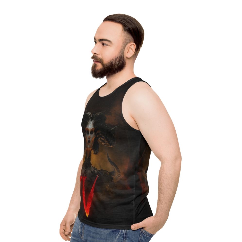 Diablo 4 Lilith Unisex Tank Top - men side