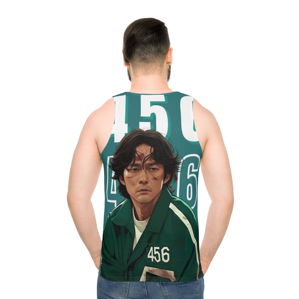 Squid Game Player 456 Seong Gi Hun Unisex Tank Top - men back