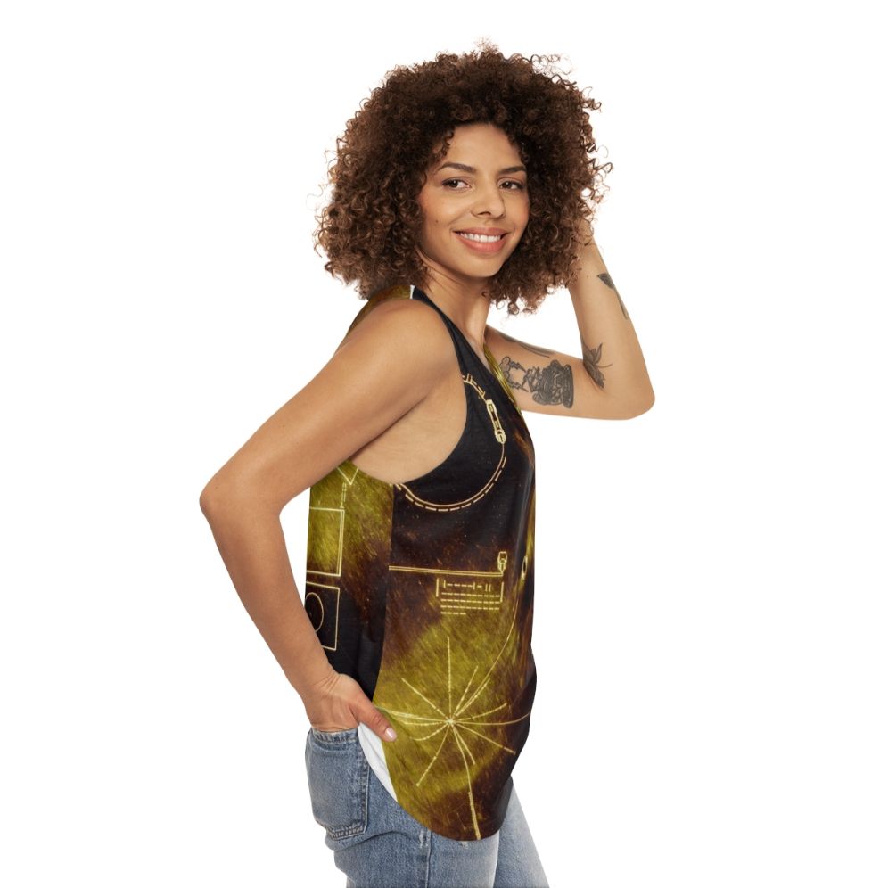 Voyager Golden Record Unisex Tank Top - women side