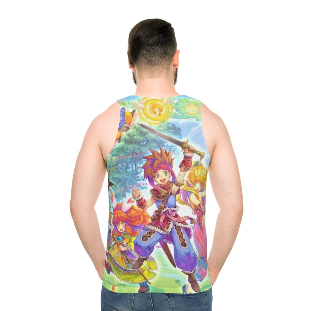 Unisex Secret of Mana Retro Gaming Tank Top - men back