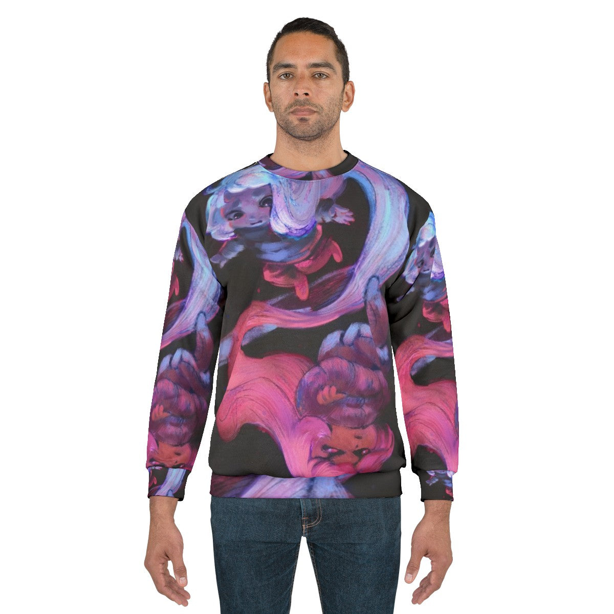 Celeste inspired sweatshirt with space and star design - men