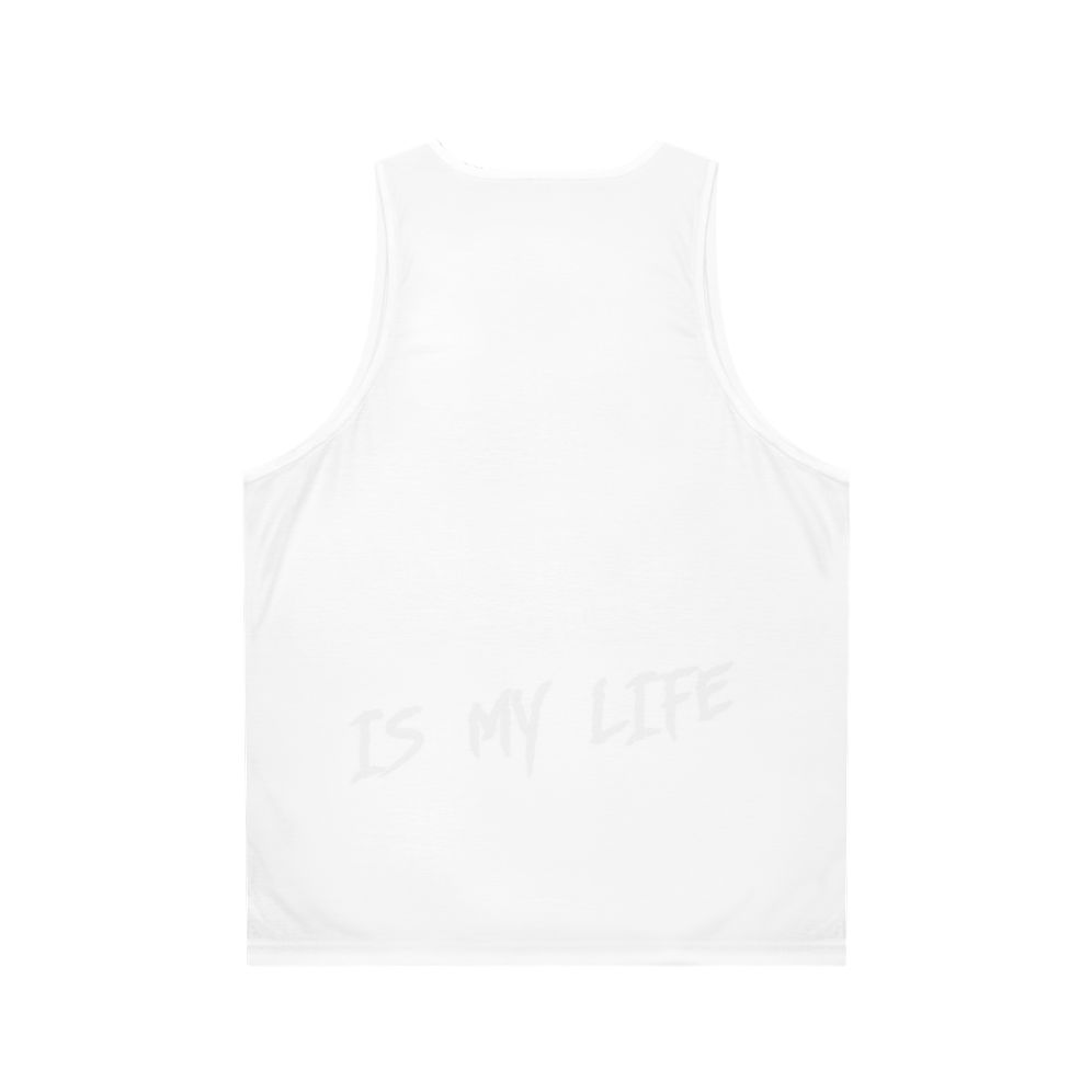 Unisex hockey graphic tank top - Back