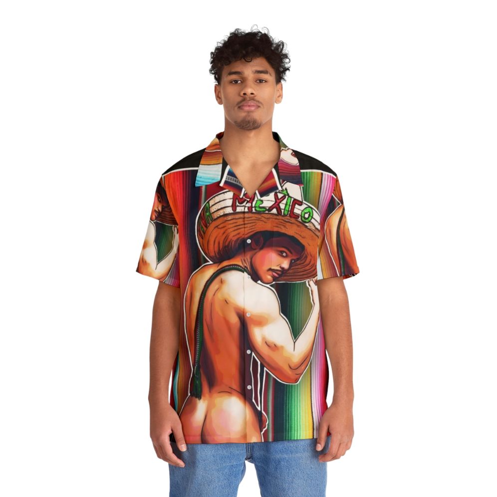 Mexican-Inspired Hawaiian Shirt for Tropical Vacations - People Front