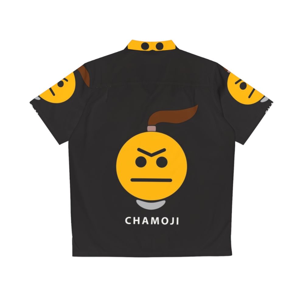 Chamoji Hawaiian Shirt featuring Chamorro Emoji Design - Back