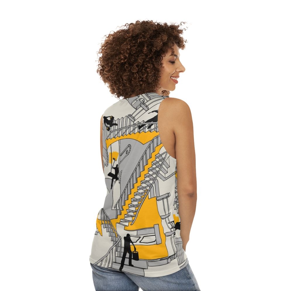 Architectural Unisex Tank Top - women back