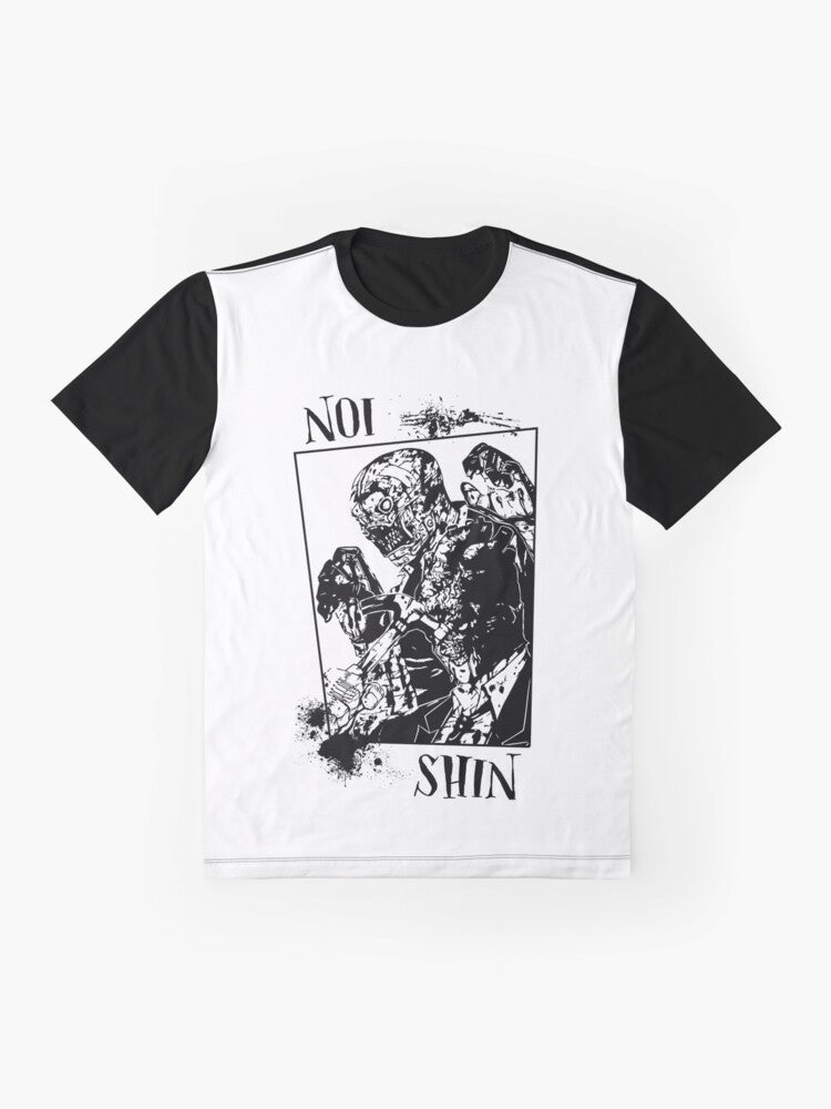 Dorohedoro Shin and Noi Graphic T-Shirt - Flat lay