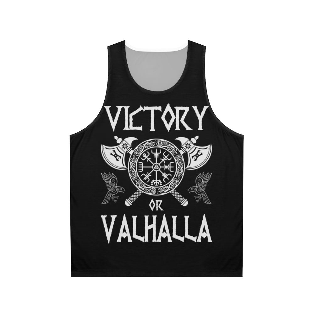 Victory or Valhalla Norse Warrior Viking Unisex Tank Top