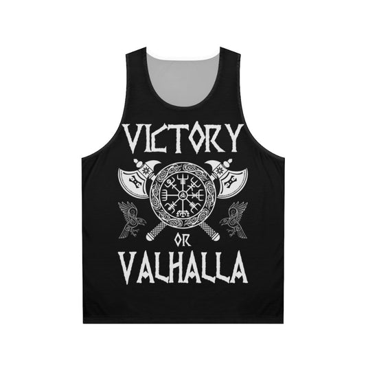 Victory or Valhalla Norse Warrior Viking Unisex Tank Top