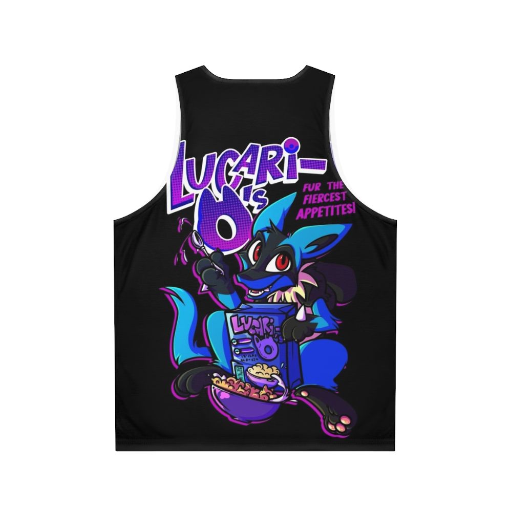 Lucari Unisex Furry Gamer Cartoon Tank Top - Back