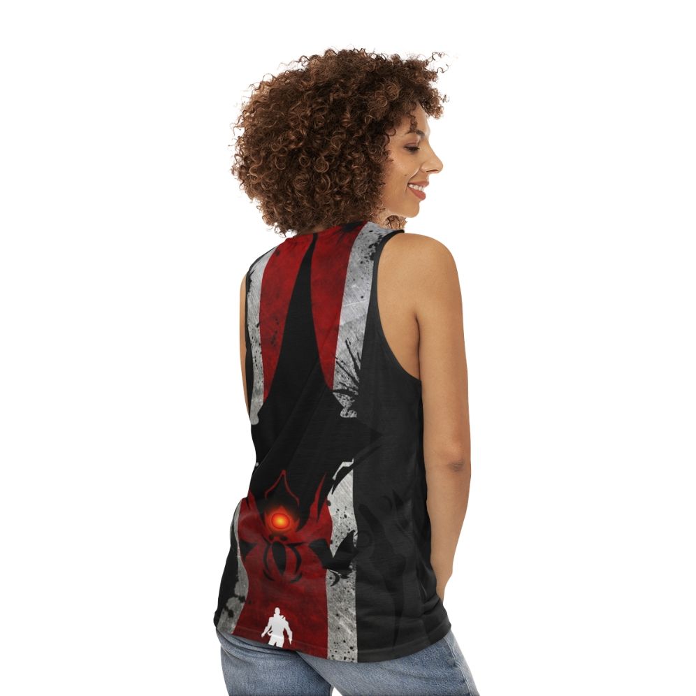 Commander Shepard Mass Effect Unisex Tank Top - women back