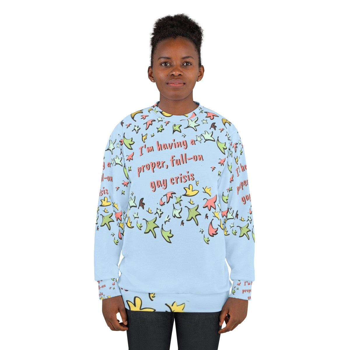 Heartstopper Nick and Charlie Leaves Graphic Sweatshirt - women