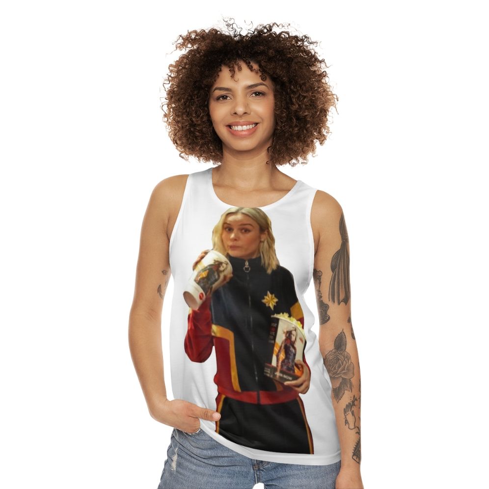 Unisex feminist superhero tank top - women