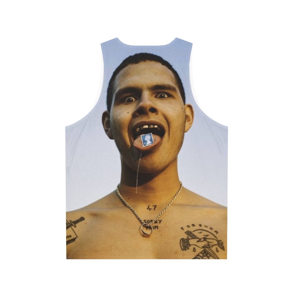 Slowthai Unisex Tank Top with Brockhampton Inspired Graphic - Back