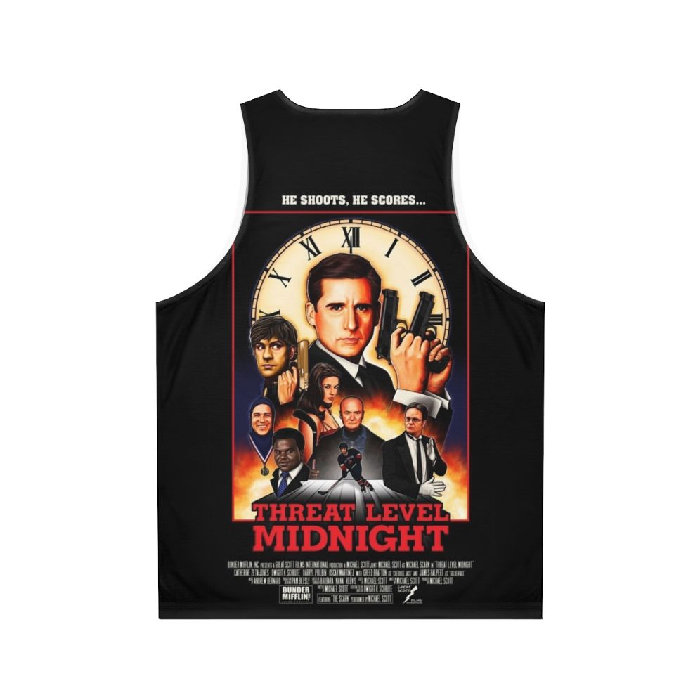 Unisex 'Threat Level Midnight' tank top from The Office - Back