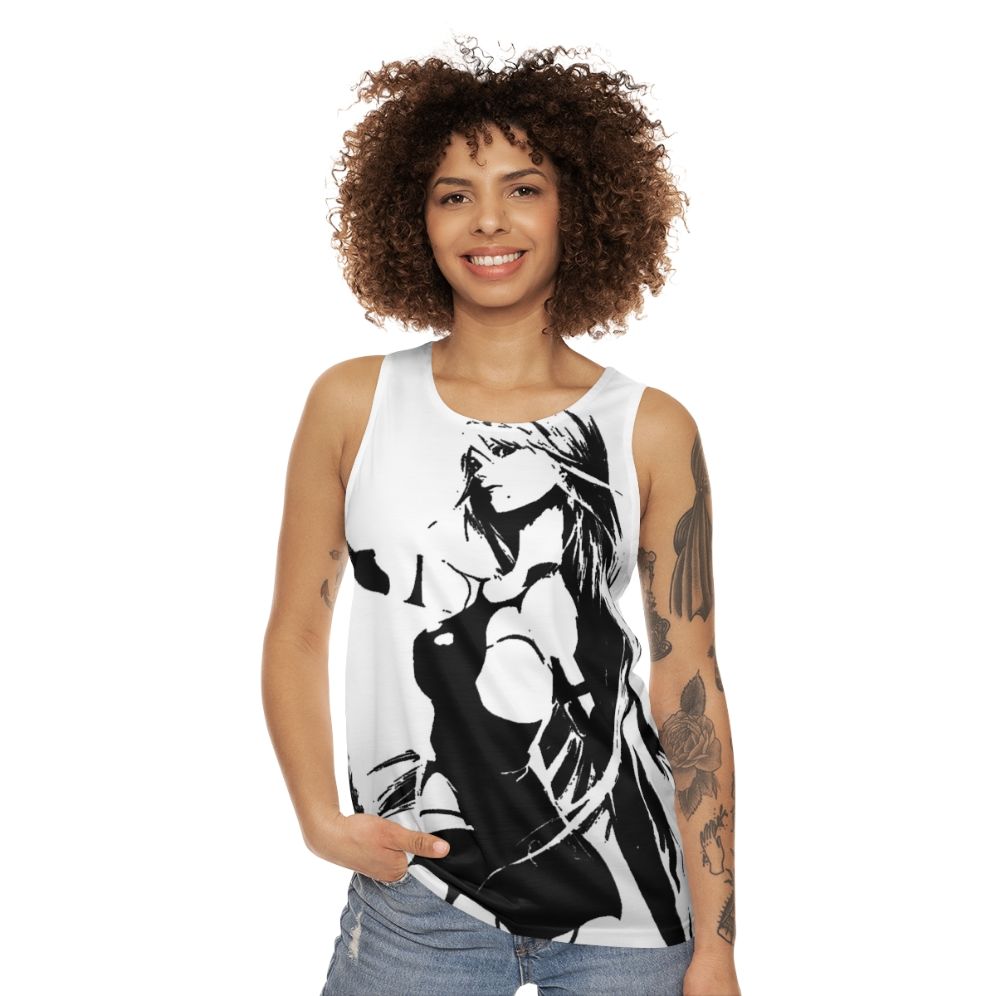 Weathered A2 Nier Automata Unisex Tank Top - women