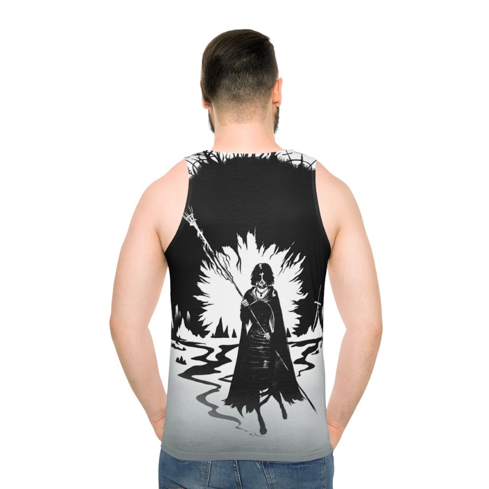 Dark Souls Maiden in Black Unisex Tank Top - men back